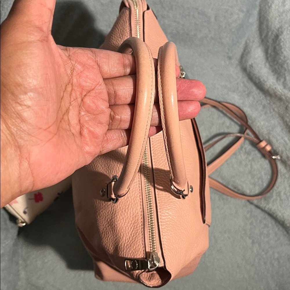 Coach Blush Pink Satchel and Floral Wallet Set - Picture 3 of 12